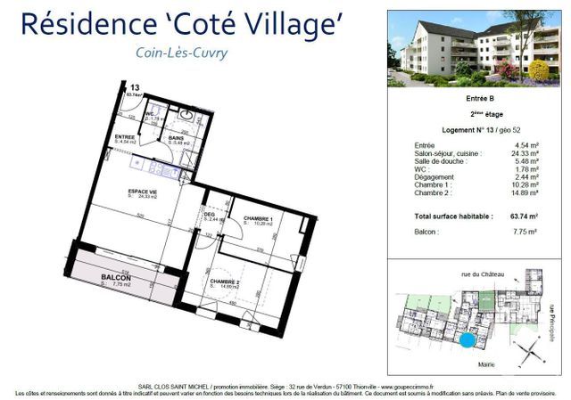 appartement - COIN LES CUVRY - 57