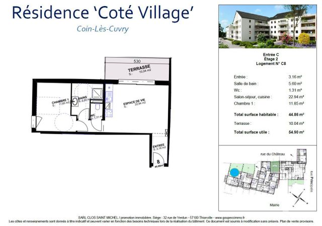 appartement - COIN LES CUVRY - 57