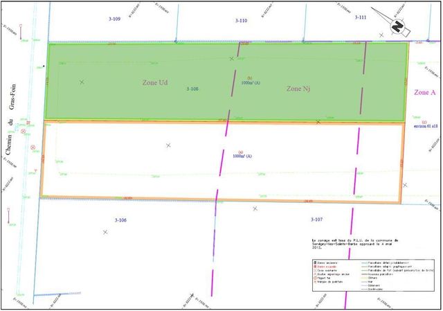 terrain à vendre - 1000.0 m2 - SERVIGNY LES STE BARBE - 57 - LORRAINE - Century 21 Immo Val