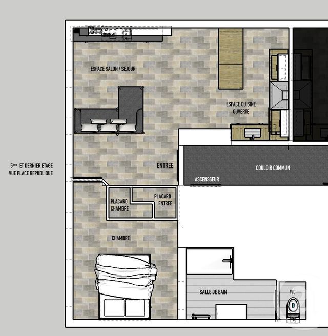 Appartement à louer - 2 pièces - 50.28 m2 - METZ - 57 - LORRAINE - Century 21 Immo Val