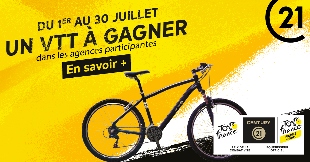 Porte clés CENTURY 21 partenaire du Tour de France Cyclisme
